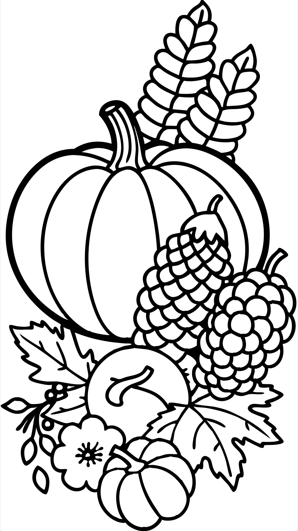 coloring page cornucopia